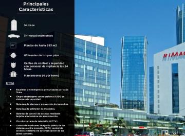 Oficina , Lima · Alquiler de Oficinas Prime 925 m² Piso 9 en San Isidro Las Begonias Us$15/m²