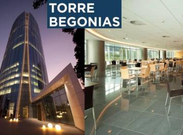 Oficina , Lima · * Alquiler Oficina 1,100 m² en Gris Piso 14 - Torre Begonias San Isidro–us$21/m²*