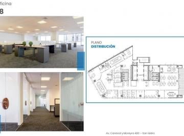 Oficina , Lima · *alquiler Oficina Piso 18 - 878 m² San Isidro Canaval y Moreyra Us$18/m²*