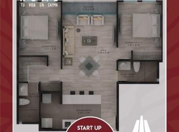 Departamento de 2 habitaciones, Arequipa · Exclusivo Depa en Condominio Home
