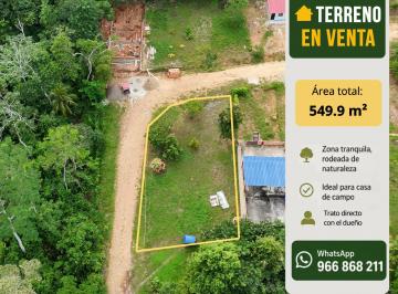 Terreno / Lote , San Martin · Venta de Terreno de 549.9 m² (Tarapoto)