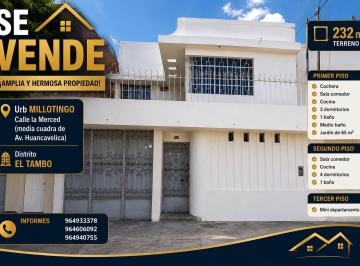 Casa de 12 habitaciones, Huancayo · Amplia Casa de 3 Pisos - El Tambo - Huancayo