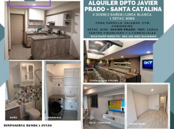 Departamento de 2 habitaciones, Lima · Alquiler Dpto Santa Catalina 2dorm 60 m² 1cochera Coworking Linda Vista