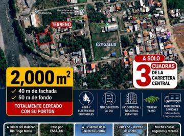 Local comercial , Leoncio Prado · Se Alquila Terreno de 2,000 m² en Afilador – Tingo María