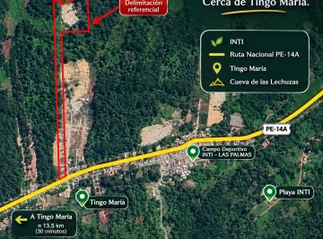 Terreno / Lote , Leoncio Prado · Terreno de 1.88 Ha en Tingo María | Inti Tropical | Proyecto Turístico