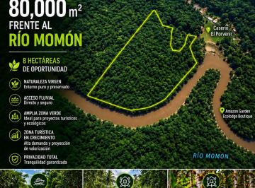 Terreno / Lote , Maynas · Vendo 8 Hectáreas Frente Al Río Momón | Punchana, Iquitos
