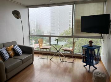 Departamento de 1 habitación, Lima · Alquiler Lindo Flat Amoblado 46 m² Piso 10 Av San Martin Barranco Us$650