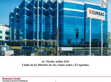 Oficina comercial , Lima · Alquiler de Oficina en Ate - Santa Anita 780 m² Implementadas