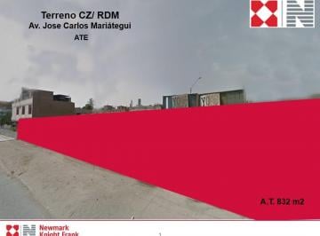 Local comercial , Lima · Venta de Terreno Cz Rdm Carlos Mariategui - Ate 832 m²