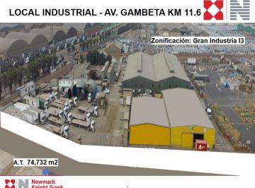 Terreno / Lote , Callao · Alquiler Terreno - I3 - Gambeta - Callao 74,732 m²