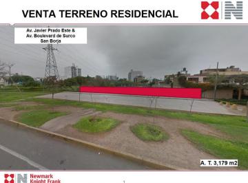 Terreno / Lote , Lima · Venta Terreno 3,179 m² Av Javier Prado Este & Blvd. de Surco - San Borja