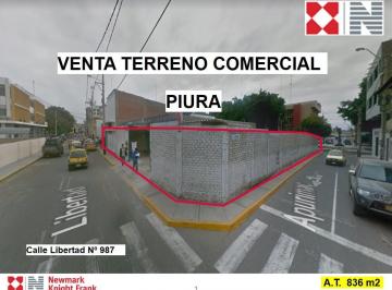 Terreno / Lote , Piura · Venta Terreno Comercial - Calle Libertad - Piura - 836 m²