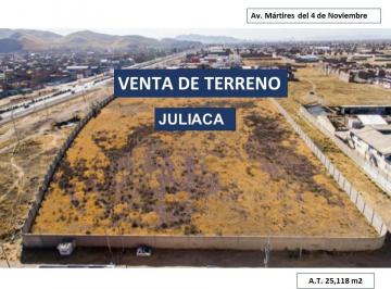 Terreno / Lote , San Roman · Venta Terreno Av Martires del 4 de Noviembre - Juliaca - 25,118 m²