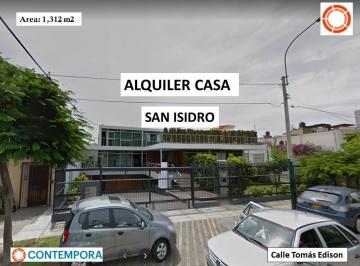 Casa de 1 habitación, Lima · Alquiler Casa Calle Tomas Edison - San Isidro - 1,300 m²