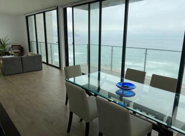 Departamento de 3 habitaciones, Lima · Alquilo - Espectacular Departamento en Edificio con Áreas Comunes y Vista Al Mar