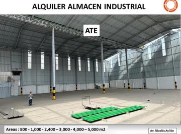 Nave industrial , Lima · Alquiler Local Industrial - Almacen - Av Nicolas Ayllon - Ate 1,000 m²