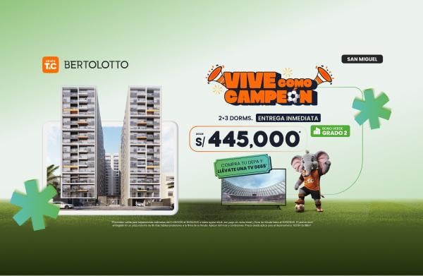 Desarrollo vertical , Lima · Bertolotto ¡En Entrega Inmediata!