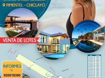 Casa de 1 habitación, Chiclayo · Venta de Terreno con Módulo en Pimentel Tercer Malecón