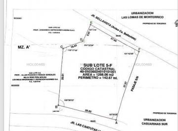 Terreno / Lote · 1288m² · Vendo Terreno Para Constructores Surco