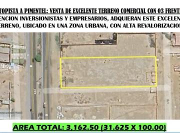 Terreno / Lote , Chiclayo · Venta de Terreno en Esquina y a Filo de Pista Carretera Pimentel