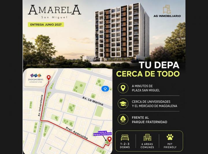 Desarrollo vertical , Lima · Amarela