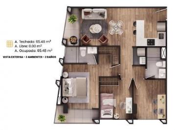 3 ambientes · Vendo Estreno Departamento Jesús María