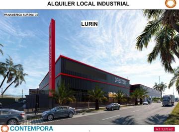 Nave industrial , Lima · Alquiler Local Industrial /almacen Km. 30 Pan. Sur - Lurin 1,270 m²