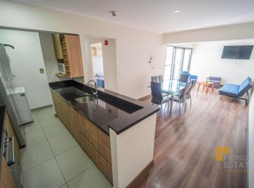 Departamento de 2 habitaciones, Lima · Alquilo Depa Amoblado con Estacionamiento en San Miguel – 2 Dorm.