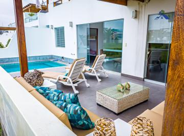 Casa de playa de 5 habitaciones, Cañete · Vendo Casa de Playa con Vista Al Parque Interno en Puerto Madero Km89
