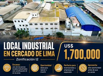 Nave industrial , Lima · Local Industrial con Zonificación I2 — 1,031 m² Listos Para Operar