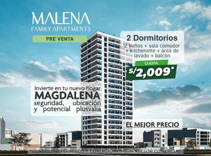 Desarrollo vertical , Lima · Malena Family Apartments
