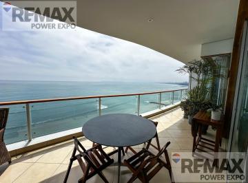 Departamento · 332ha · 4 Dormitorios · 2 Estacionamientos · Venta Dpto. 386 m² en Barranco | Vista Al Mar | 10° Piso | 2 Cocheras