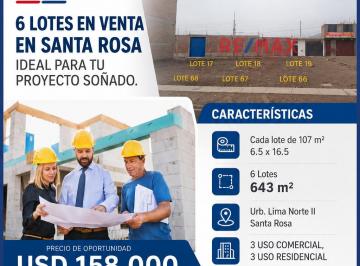 Terreno / Lote , Lima · 6 Lotes Estratégicos en Lima Norte