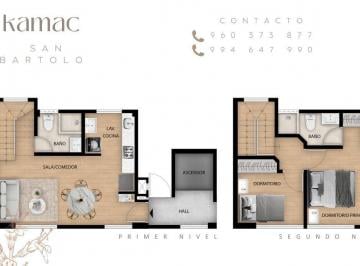 Departamento de 2 habitaciones, Lima · Duplex 2 Dormitorio Vista Al Mar