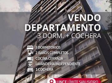 Departamento · 80m² · 3 Dormitorios · 1 Estacionamiento · Sofisticado Departamento - Zona Exclusiva Lince / Límite con San Isidro
