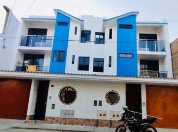FACHADA · Departamento Moderno de Estreno – 2 Dorm., Seguridad y Excelente Iluminación en Parcona