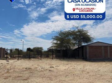 Casa · 147m² · 2 Dormitorios · 2 Estacionamientos · Ocasión Venta de Casa Sin Acabados en Villa La Palma - Los Ejidos