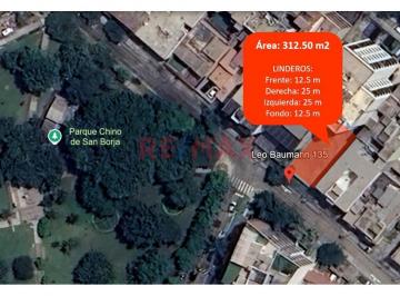 Terreno / Lote , Lima · Terreno en Venta de 312.50 m² en San Borja – Excelente Ubicación Frente a Parque