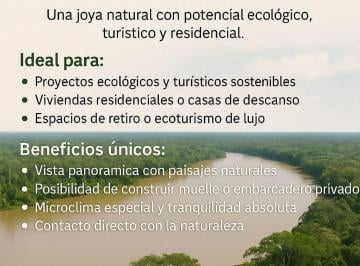 Terreno / Lote , Tambopata · Vendo Terreno Bien Ubicado Ideal Hotel, Centro Recreacional, Ede 7 Ha por Ocasion