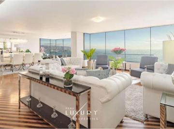 Departamento de 4 habitaciones, Lima · Luxury Oceanfront, larcomar Miraflores 4dorm.