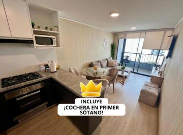 Departamento de 2 habitaciones, Lima · (El) Dpto Amoblado de 2 Dorm + Cochera, Balcón y Piscina Cerca Al Centro Financiero