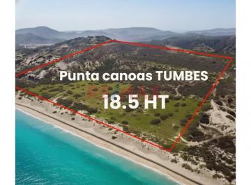 Terreno / Lote · 185000m² · Se Vende Terreno de Playa Canoas Punta Sal Tumbes