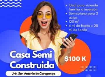 Casa de 1 habitación, Lima · Oportunidad Única – Casa Semiconstruida en Carapongo