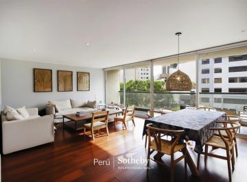 Departamento · 196m² · 3 Dormitorios · 3 Estacionamientos · Moderno Flat con 3 Dorm. en La Zona Más Exclusiva de San Isidro Cerca a Parques Privados