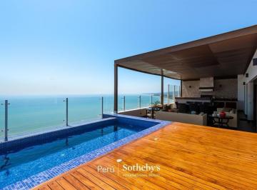 Departamento de 4 habitaciones, Lima · Exclusivo Penthouse con Vista Panorámica Al Mar en La Mejor Calle de Barranco