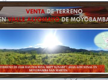 Terreno agrícola de 2 habitaciones, Moyobamba · Venta Terreno Agrícola Ganadero