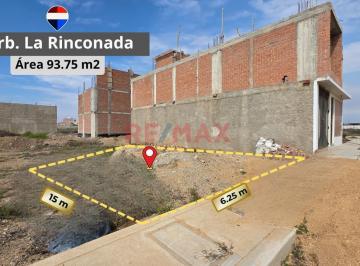 Terreno / Lote · 93m² · Se Vende Terreno en Urbanizacion La Rinconada - Pimen (T. Eneque)