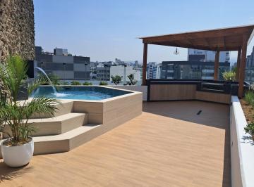 Departamento de 3 habitaciones, Lima · Miraflores. Venta de Espectacular Dúplex con Piscina, 3 Dorm. c/u con Baño
