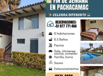 Casa de 9 habitaciones, Lima · Pachacamac Casa en Alquiler | Días, Semanas, Mes o Eventos Corporativos