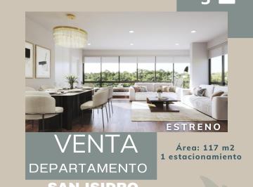 Departamento de 3 habitaciones, Lima · Departamento de Estreno de 117 m² con 3 Habitaciones en Venta en San Isidro